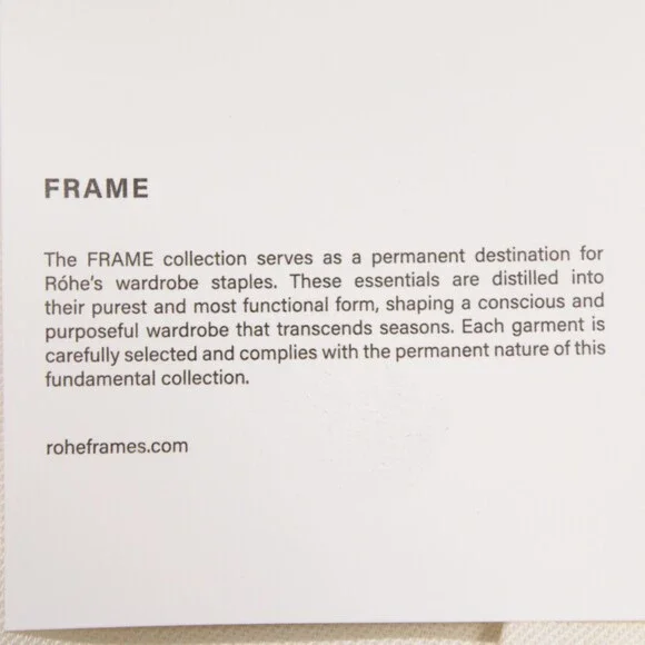 Rohe NWD Frame Wide Leg Tailored Trousers Size 42 (US 10) Cream Polyester/Wool
